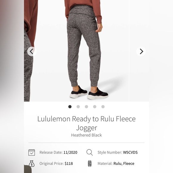 lululemon athletica Pants - 🍋Women’s Lululemon Ready to Rulu Fleece jogger size 10🍋